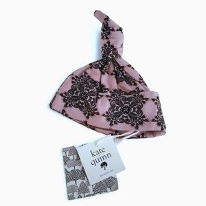 NWT Kate Quinn Knot Hat French Bloom Baby Girls 0-3 Months Bamboo